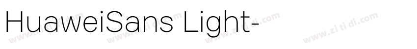 HuaweiSans Light字体转换